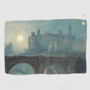 William Turner Alnwick Castle  Golf Towel
