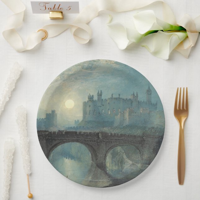 William Turner Alnwick Castle  Paper Plate (Wedding)
