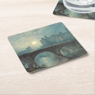 William Turner Alnwick Castle  Square Paper Coaster