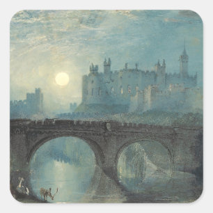 William Turner Alnwick Castle  Square Sticker