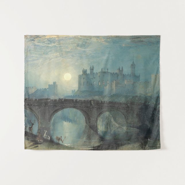 William Turner Alnwick Castle  Tapestry (Front (Horizontal))
