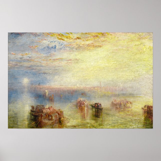 William Turner - Approach to Venice Poster (Front)
