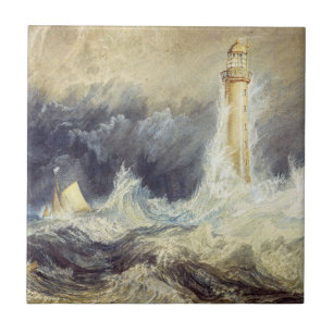 William Turner - Bell Rock Lighthouse Ceramic Tile