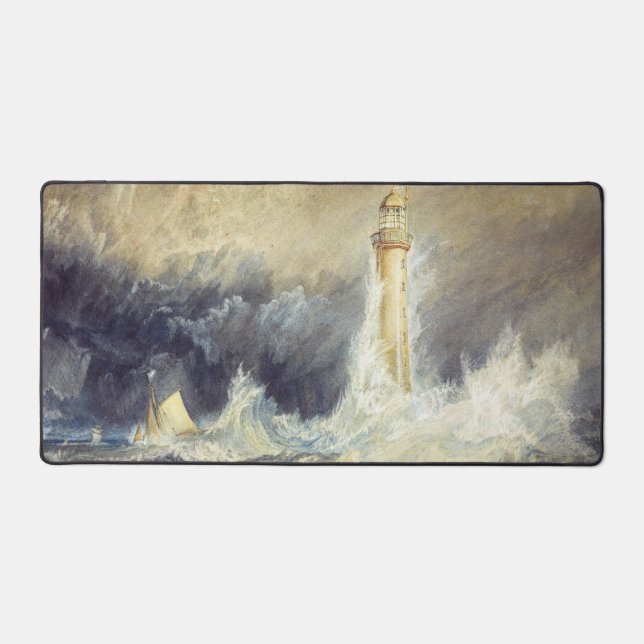 William Turner - Bell Rock Lighthouse Desk Mat (Front)
