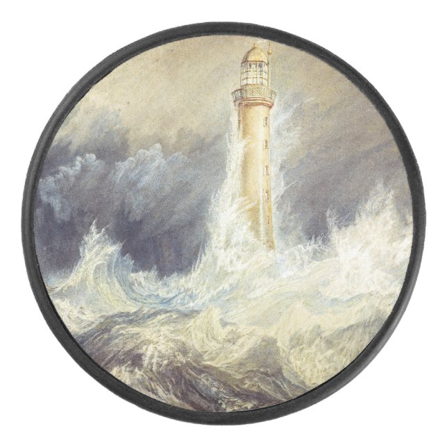 William Turner - Bell Rock Lighthouse Hockey Puck (Front)