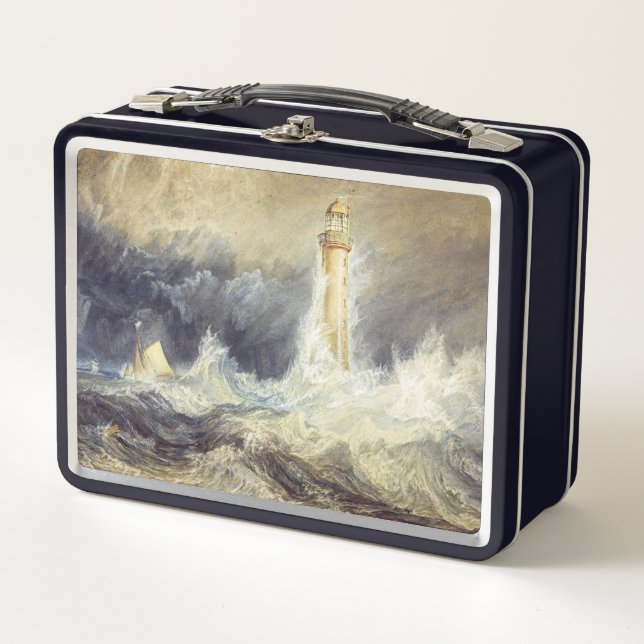 William Turner - Bell Rock Lighthouse Metal Lunch Box (Front)