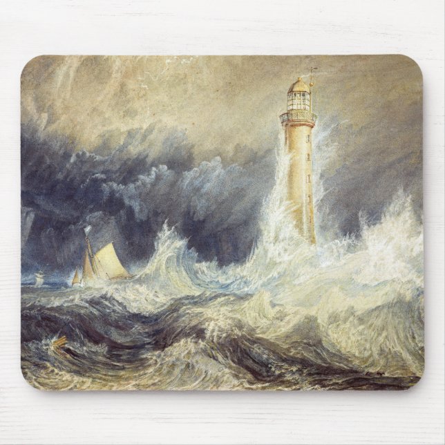 William Turner - Bell Rock Lighthouse Mouse Pad (Front)