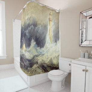William Turner - Bell Rock Lighthouse Shower Curtain