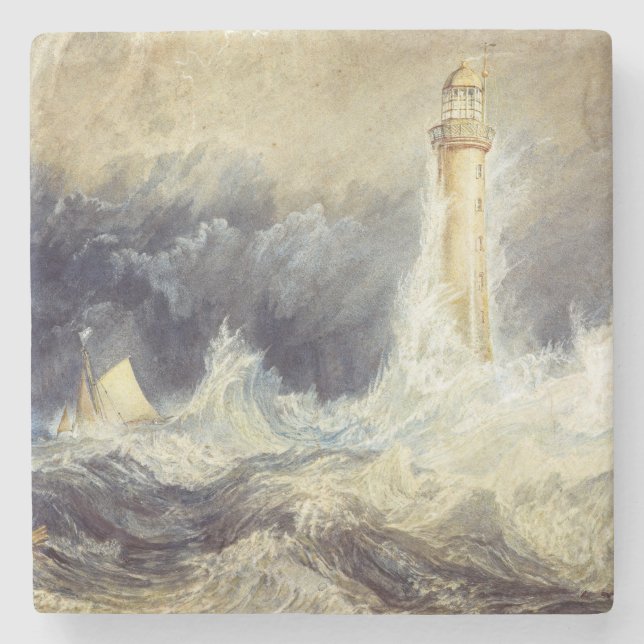 William Turner - Bell Rock Lighthouse Stone Coaster (Front)