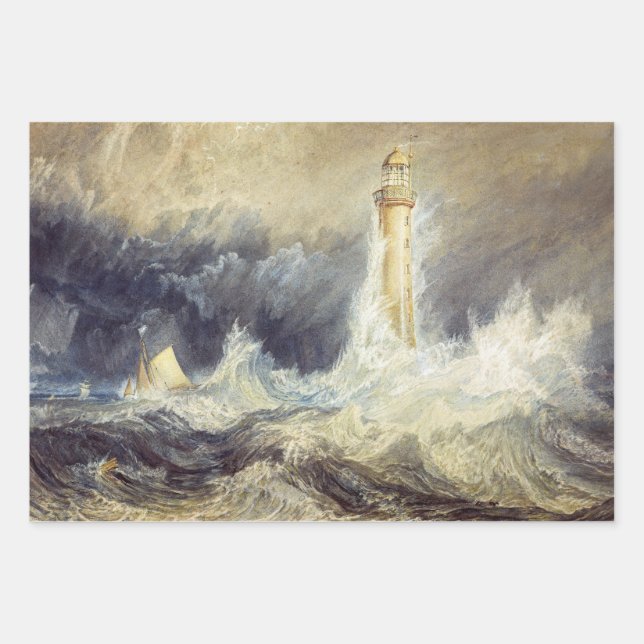 William Turner - Bell Rock Lighthouse Wrapping Paper Sheet (Front)
