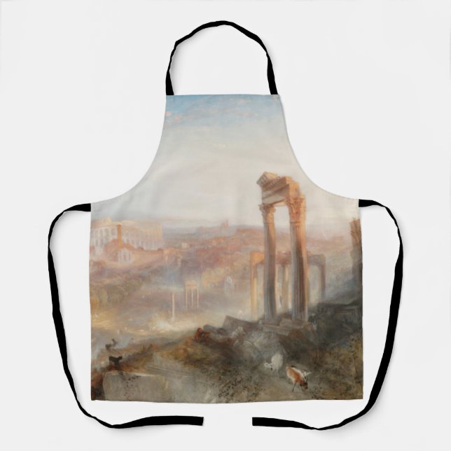 William Turner British - Modern Rome-Campo Vaccino Apron (Front)