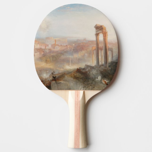 William Turner British - Modern Rome-Campo Vaccino Ping Pong Paddle (Front)