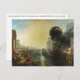 William Turner - Dido building Carthage Postcard