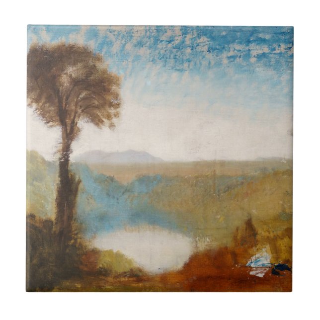 William Turner - Lake Nemi Ceramic Tile (Front)