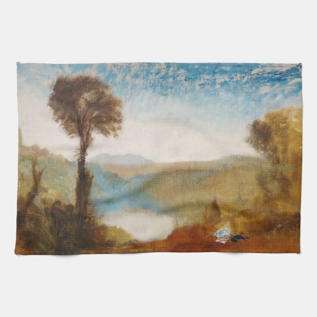 William Turner - Lake Nemi Tea Towel (Horizontal)