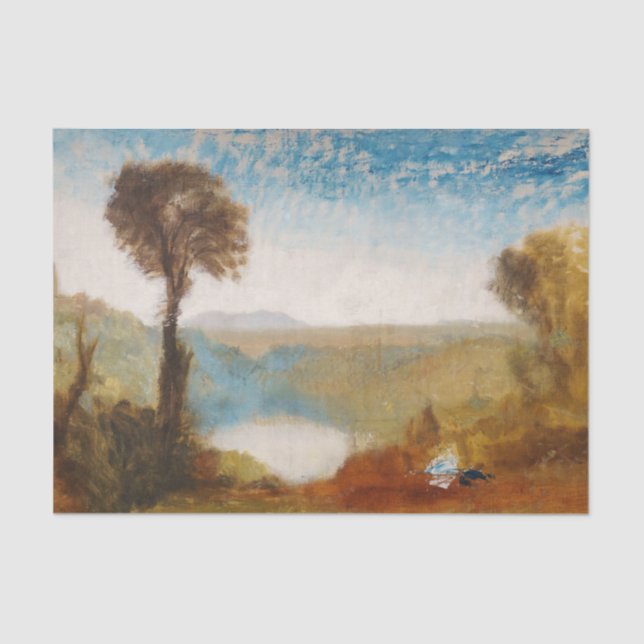 William Turner - Lake Nemi Tissue Paper (Front)
