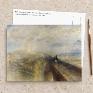 William Turner - Rain, Steam and Speed Postcard