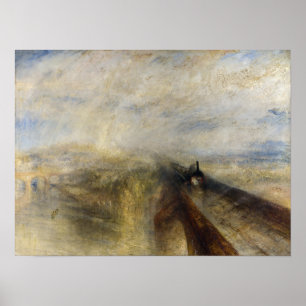 William Turner - Rain, Steam and Speed Poster