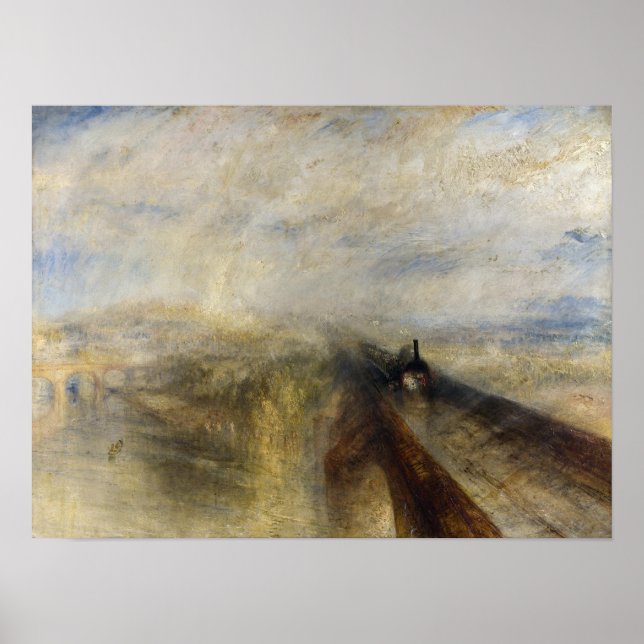 William Turner - Rain, Steam and Speed Poster (Front)