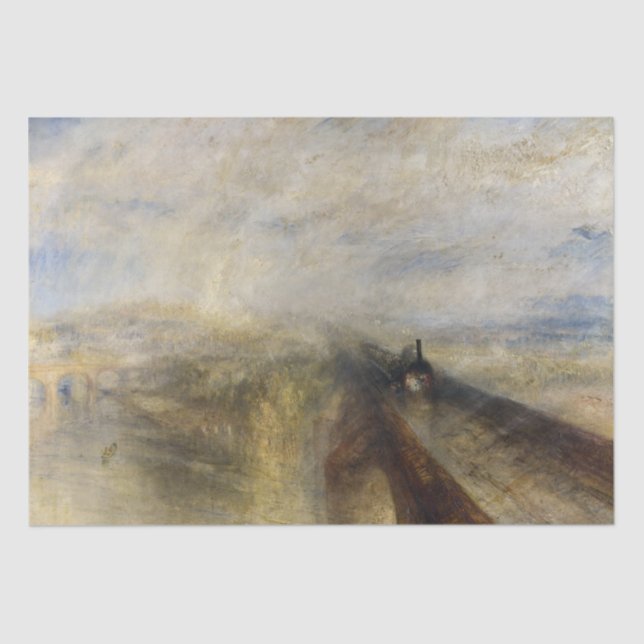 William Turner - Rain, Steam and Speed Tissue Paper (Front)