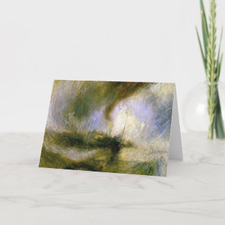 william turner - snowstorm card