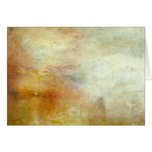 william turner - sun setting over a lake