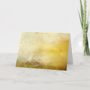 william turner - sunrise with sea monsters card