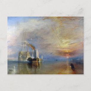 William Turner: Temeraire tugged to last berth Postcard