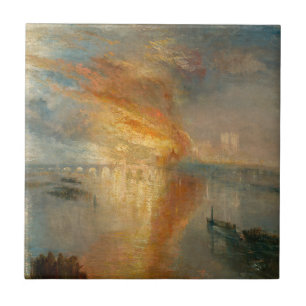 William Turner - The Burning of the Parliament Ceramic Tile