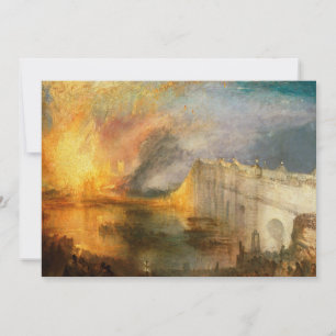 William Turner - The Burning of the Parliament Invitation