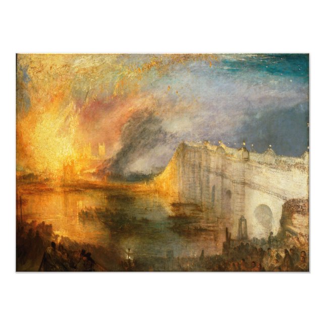 William Turner - The Burning of the Parliament Photo Print (Front)