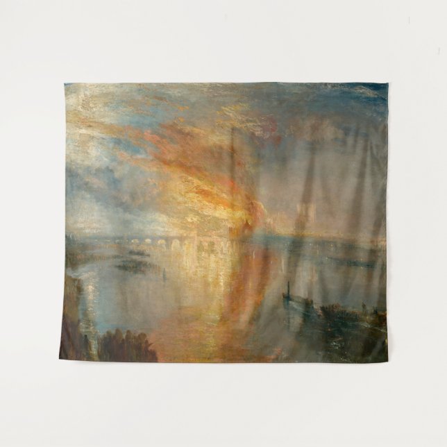 William Turner - The Burning of the Parliament Tapestry (Front (Horizontal))