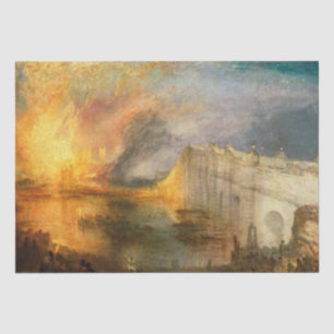 William Turner - The Burning of the Parliament Tissue Paper