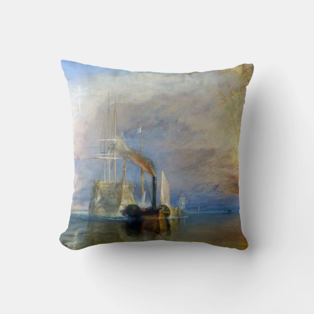 William Turner - The Fighting Temeraire Cushion (Front)