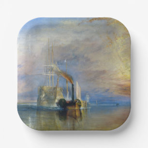 William Turner - The Fighting Temeraire Paper Plate