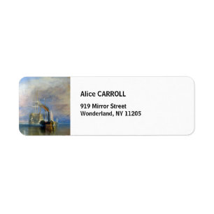 William Turner - The Fighting Temeraire Return Address Label
