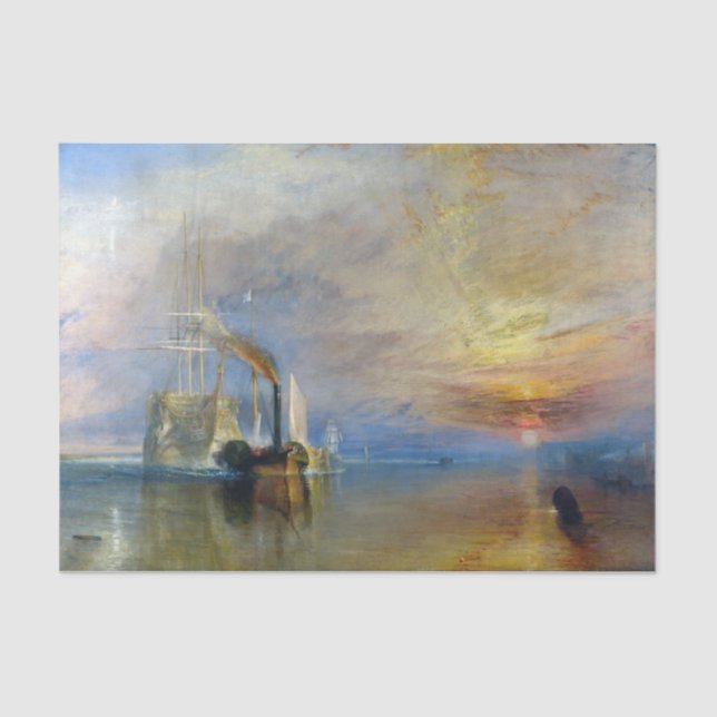 William Turner - The Fighting Temeraire Tissue Paper (Front)