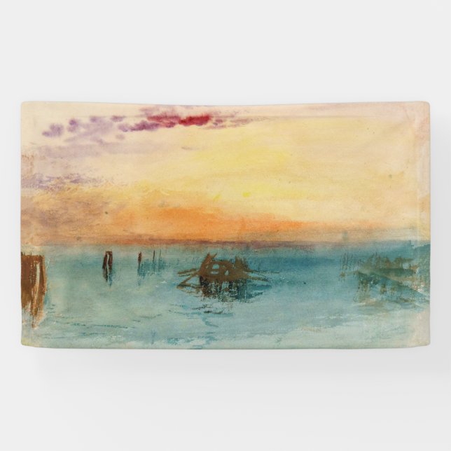 William Turner - The Lagoon near Venice at Sunset Banner (Horizontal)
