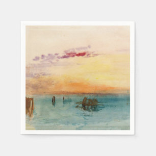 William Turner - The Lagoon near Venice at Sunset Napkin