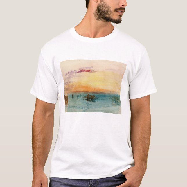 William Turner - The Lagoon near Venice at Sunset T-Shirt (Front)