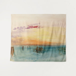 William Turner - The Lagoon near Venice at Sunset Tapestry