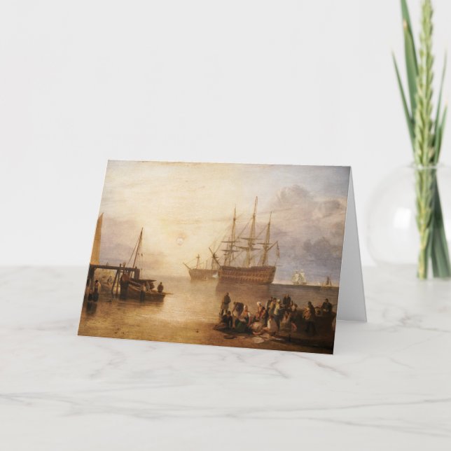 William Turner - The Sun Setting Through Vapour Card (Front)