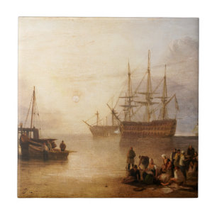 William Turner - The Sun Setting Through Vapour Ceramic Tile