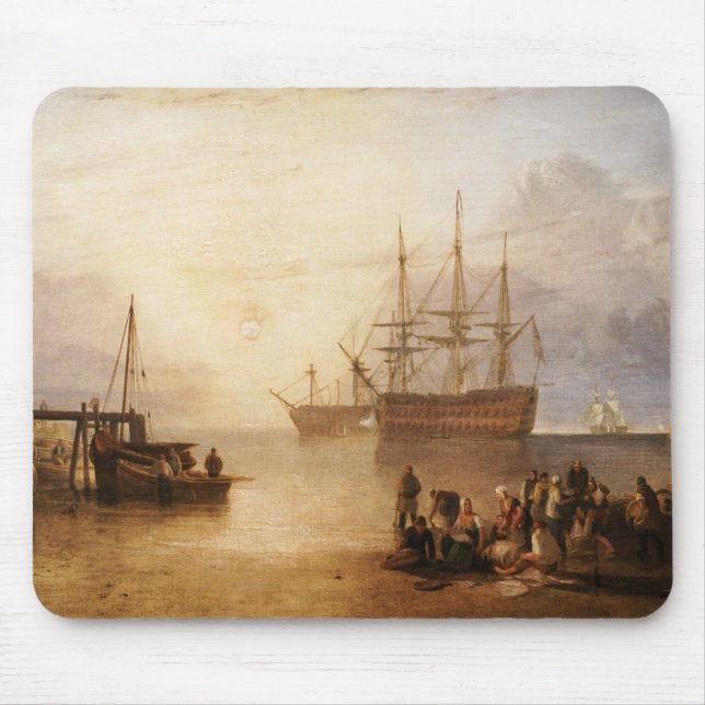 William Turner - The Sun Setting Through Vapour Mouse Pad (Front)