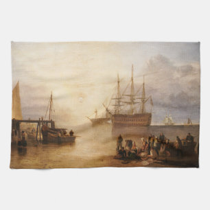 William Turner - The Sun Setting Through Vapour Tea Towel