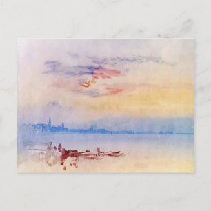 William Turner-Venice,East from Guidecca,Sunrise Postcard
