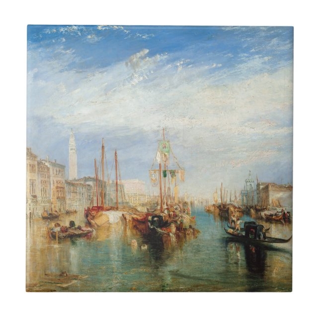 William Turner - Venice Porch Madonna della Salute Ceramic Tile (Front)