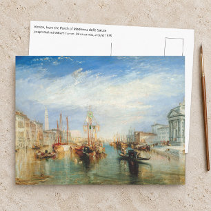 William Turner - Venice Porch Madonna della Salute Postcard