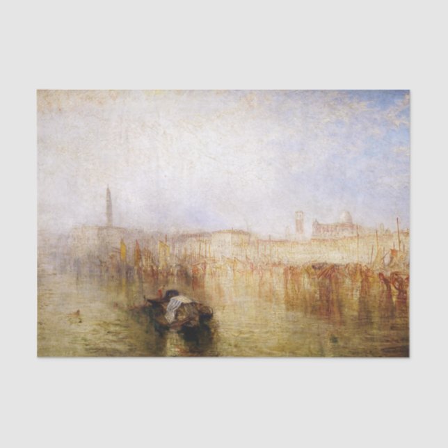 William Turner - Venice Quay, Ducal Palace Tissue Paper (Front)