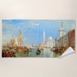 William Turner - Venice, The Dogana & San Giorgio Beach Towel